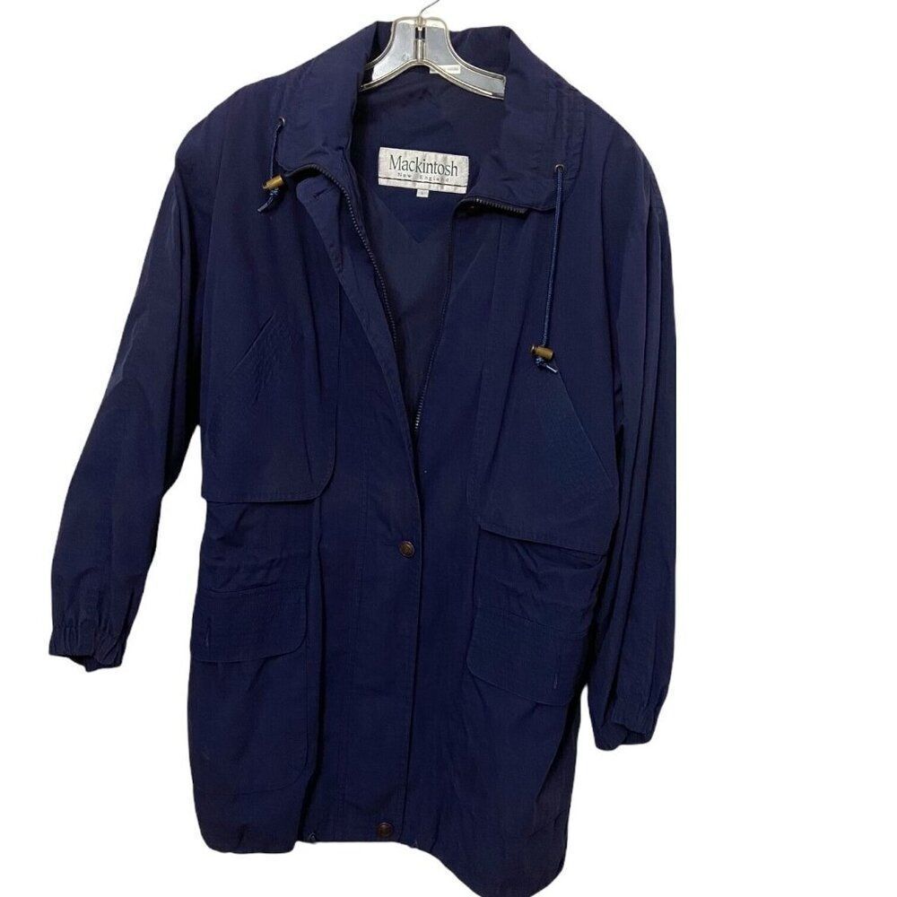 #3698 Mackintosh womens blue long spring jacket Size L